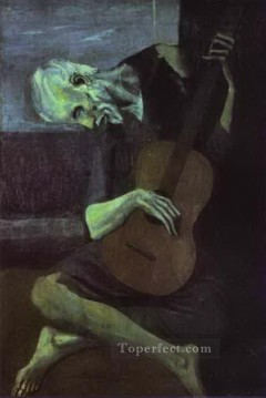 パブロ・ピカソ Painting - 老ギタリスト 1903年 パブロ・ピカソ